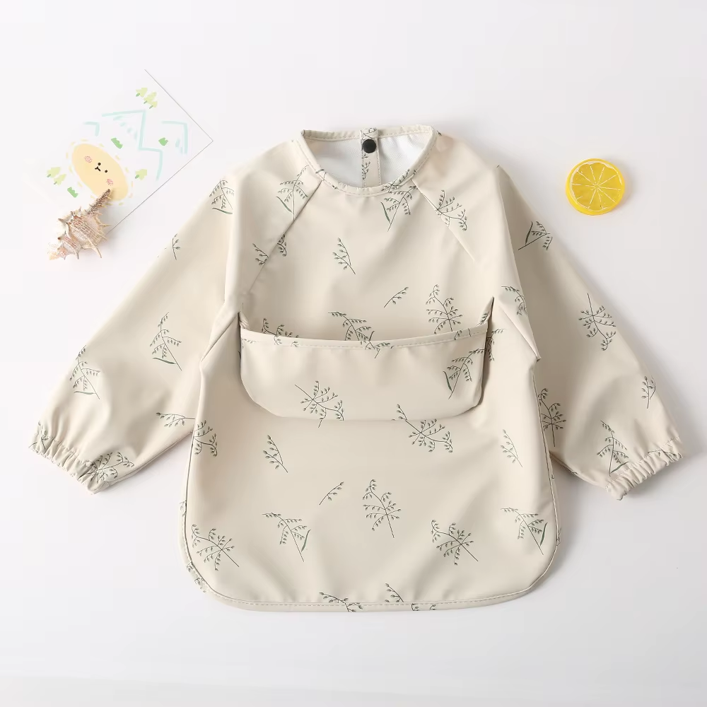 Wasserdichte Lätzchen mit Ärmel